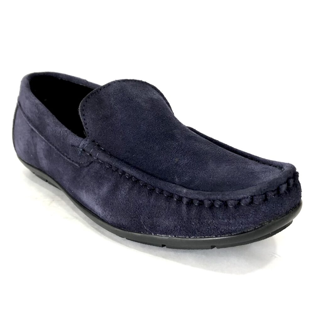 blue loafer shoes