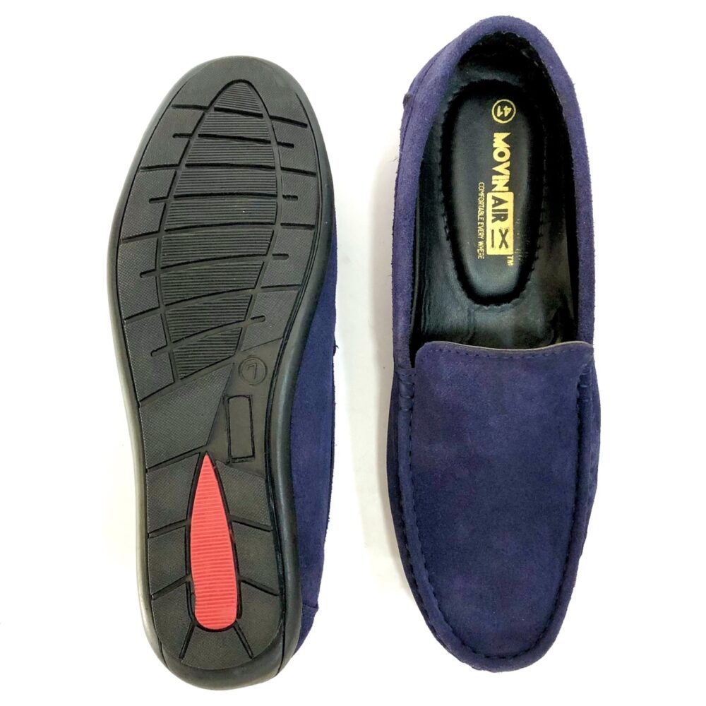blue loafer shoes