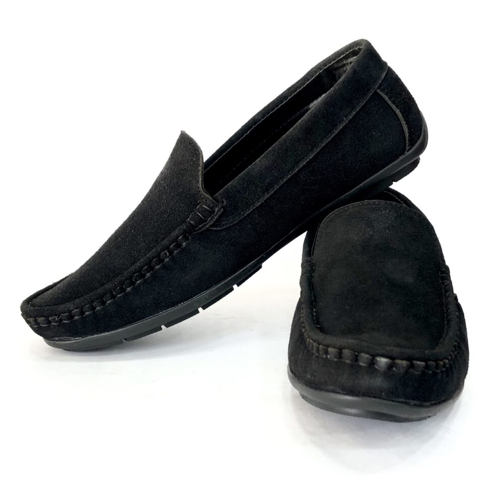 black suede leather shoes