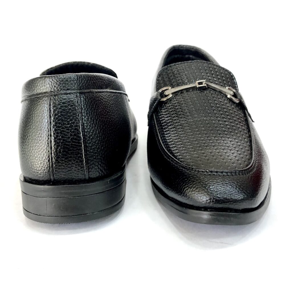 black stylish loafer shoes