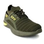 Green sport shoes