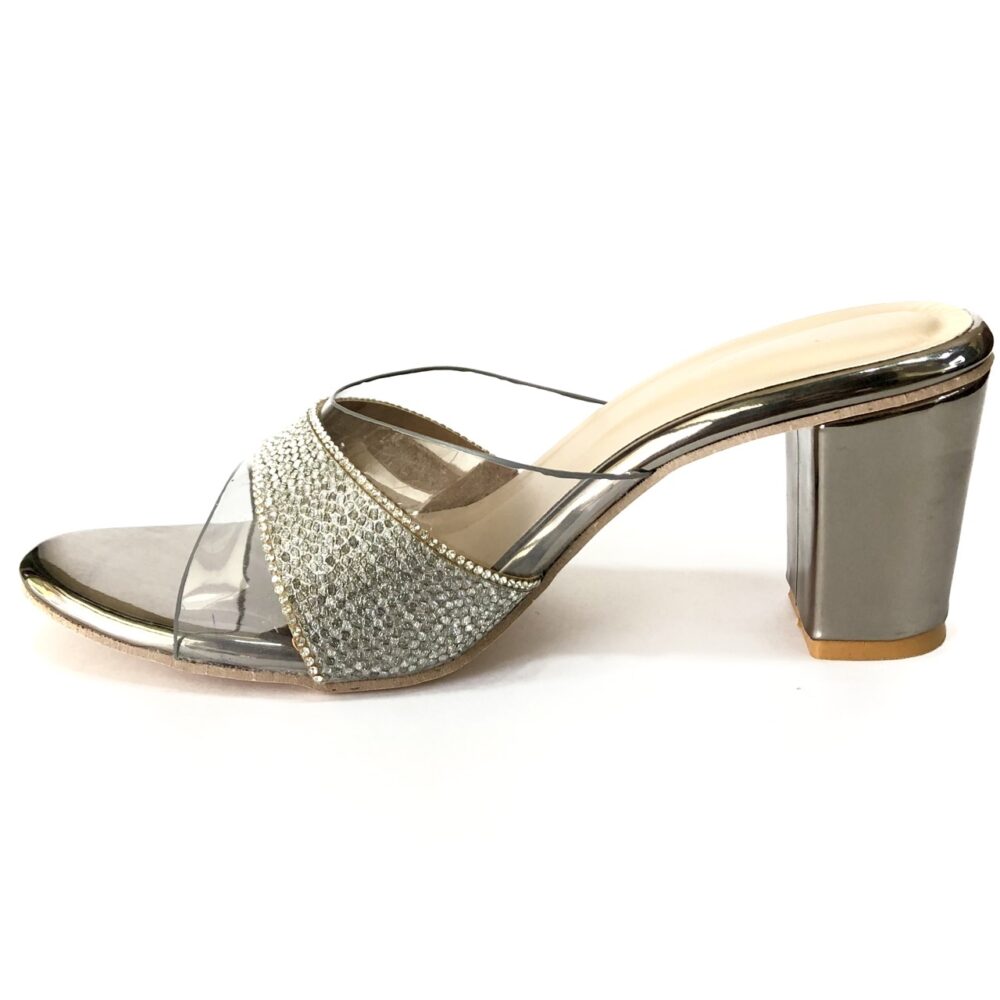 grey womens partywear heels