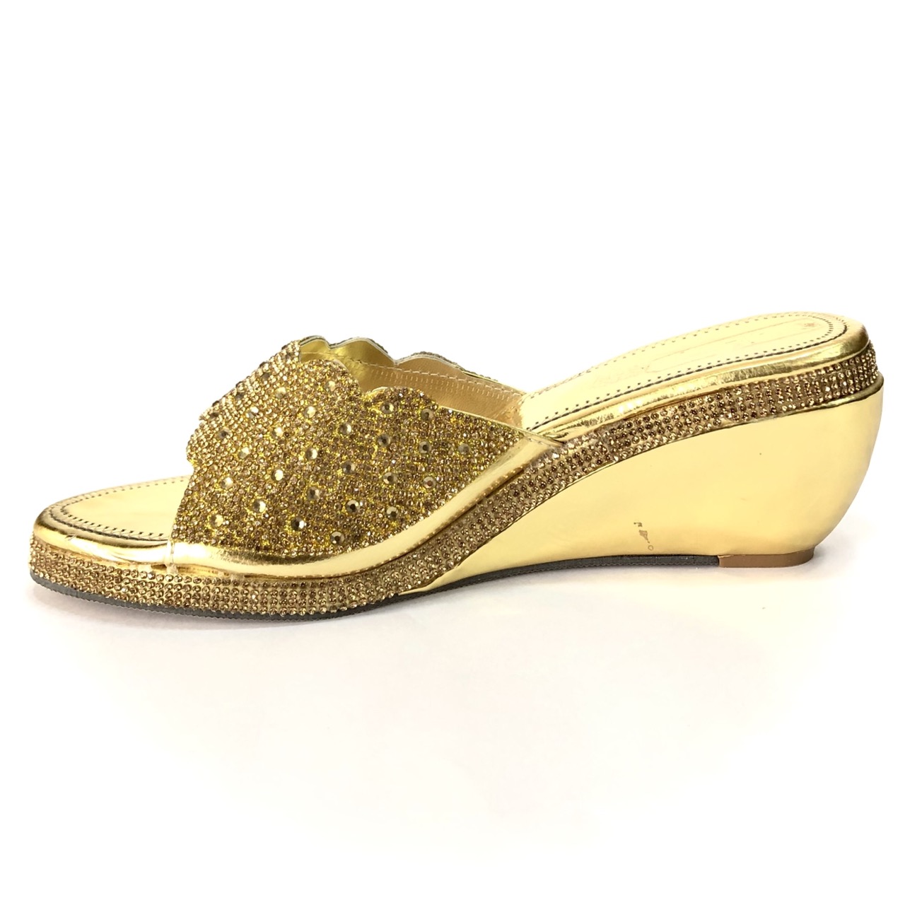 Wedding Golden Ladies Bridal Wedge Sandals, Size: Uk4 To Uk8 at Rs 269/pair  in Delhi