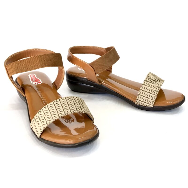 tan flat womens sandal