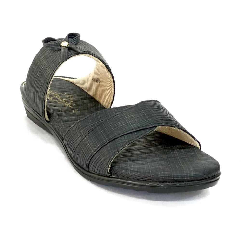 black flat womens slippers