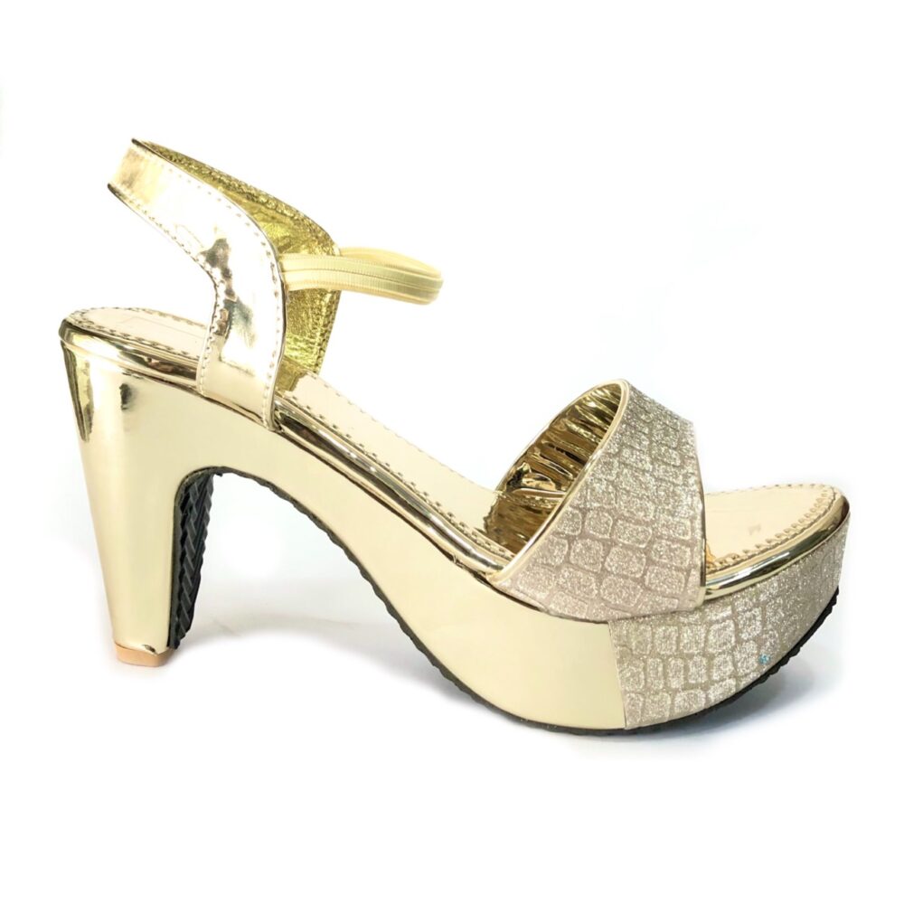 golden fancy womens sandal