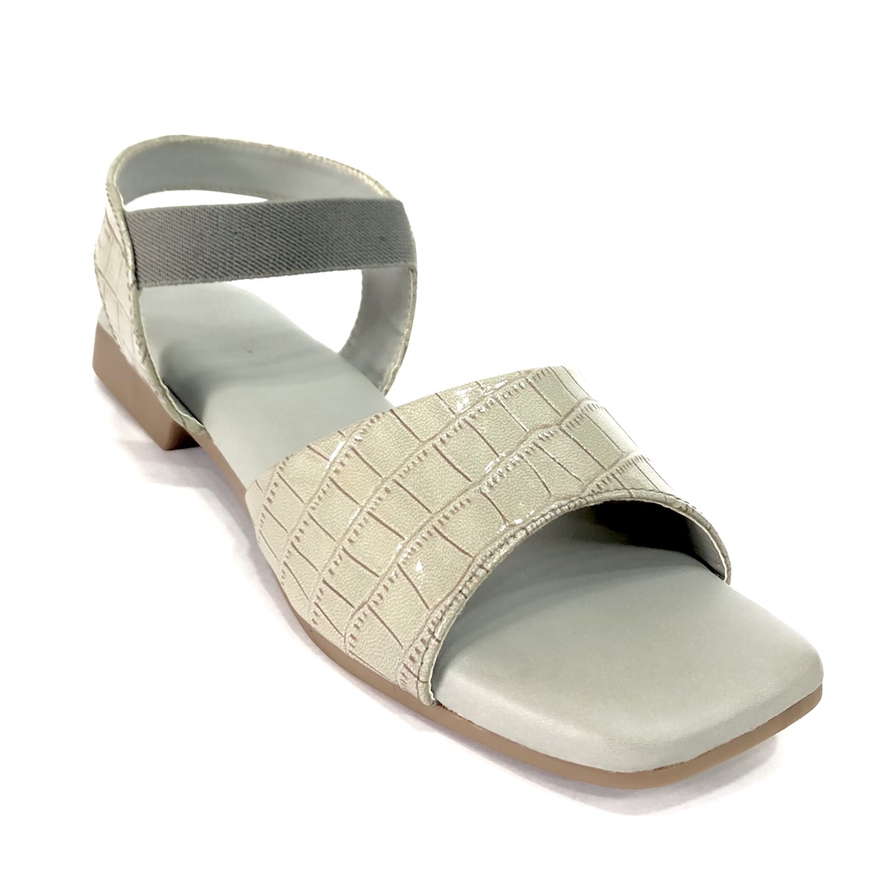 Grey flat best sale sandals womens