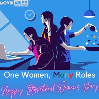 One woman. Many hats. And she dons each one of them with such ease and grace. Movin Air salutes women and their ability to multitask! Happy women's day!
 
#Happywomensday #womensday #movinair #womensday #internationalwomensday #internationalwomensday2022